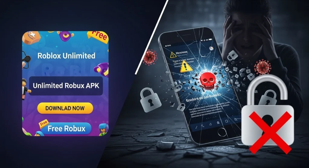 Risks of Using "roblox unlimited robux apk"