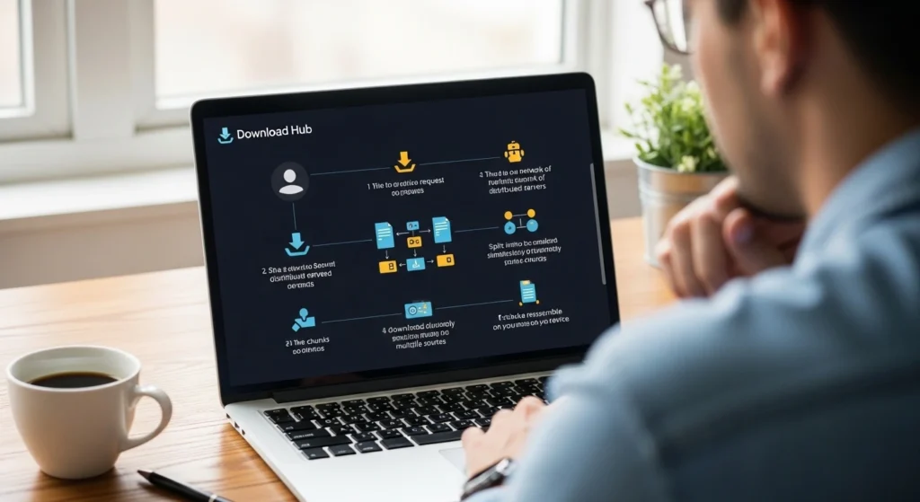 How does Download Hub work?