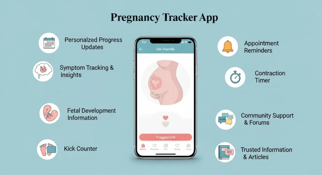 Benefits of using a pregnancy tracker app