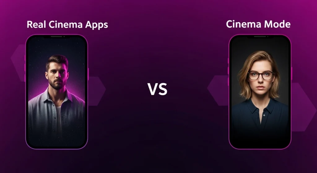 Real Cinema Apps vs Cinema Mode APK