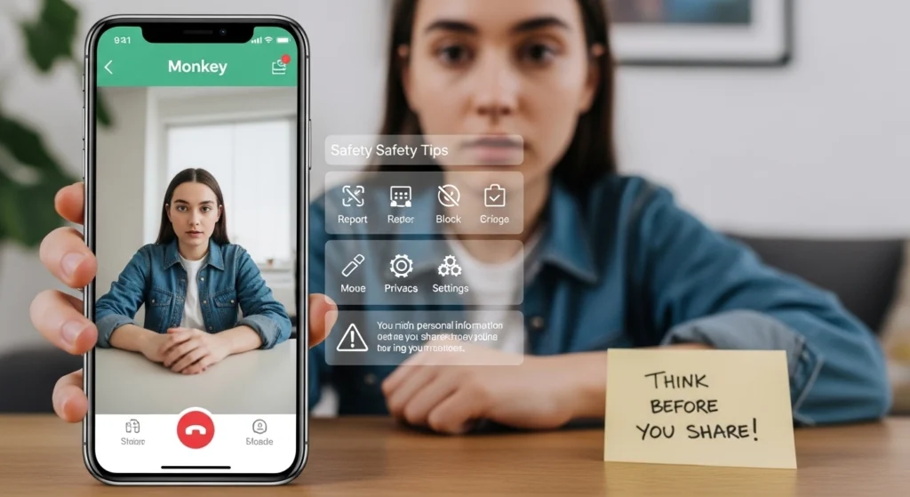 Safety precautions when using the Monkey app