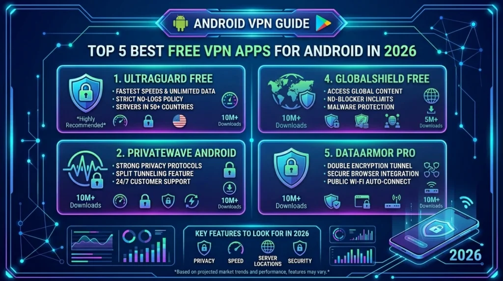 Top 5 VPN Apps Android 202605201530