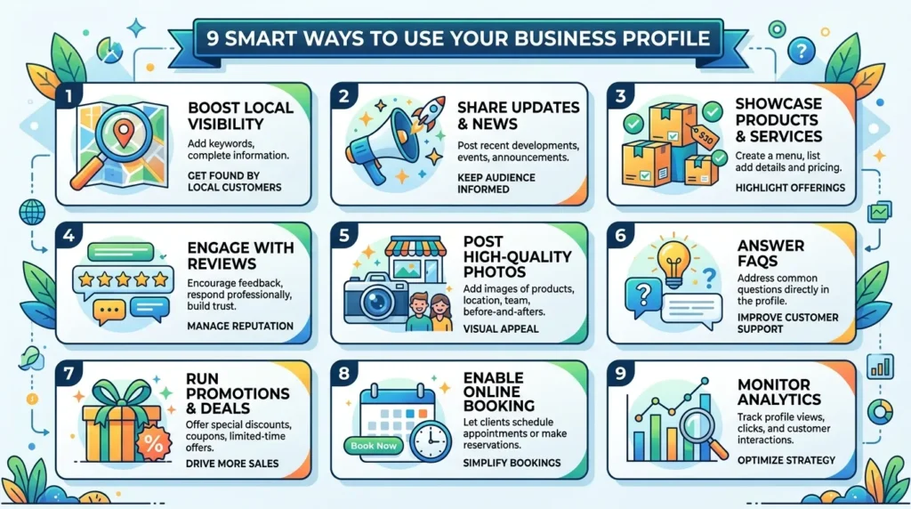 9 Smart Ways to Use Your Business Profile