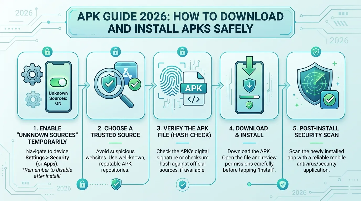 APK Guide 2026 How to Download and Install APKs Safely