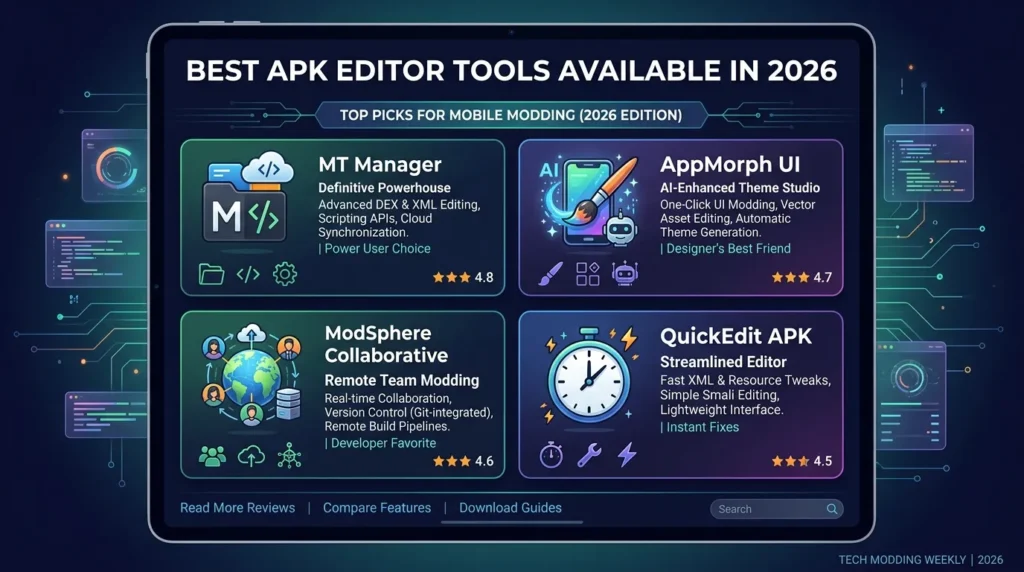 Best APK Editor Tools Available in 2026