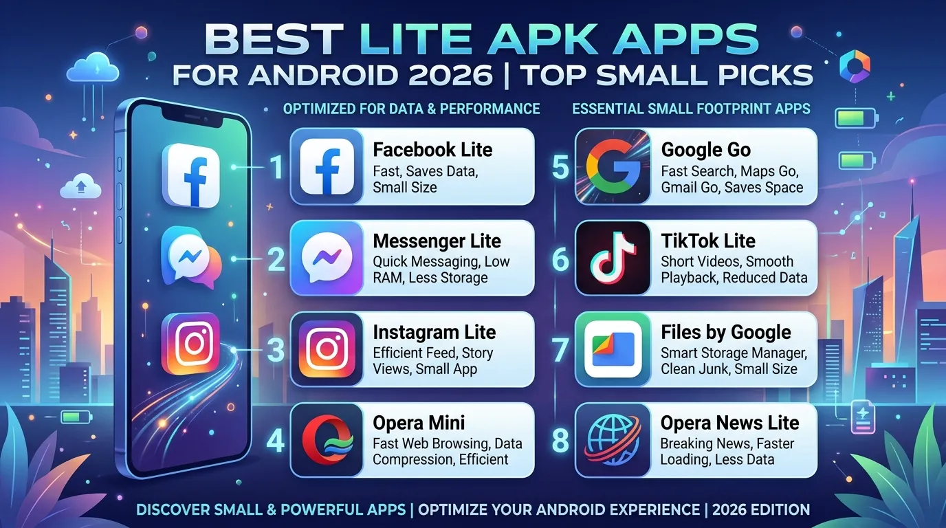 Best Lite APK Apps for Android 2026 Top Small Picks