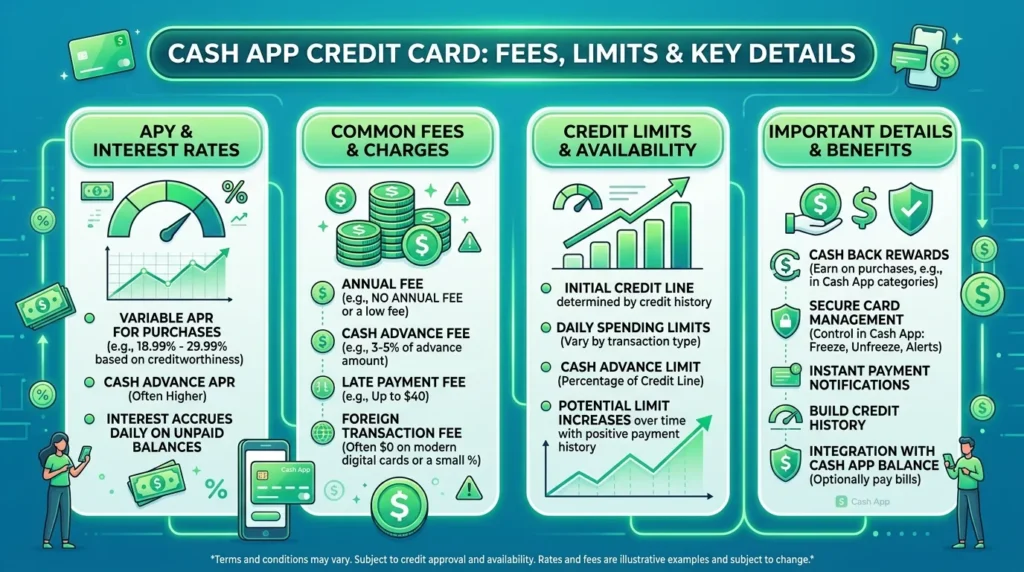Cash App Credit Card Fees, Limits, and Important Details