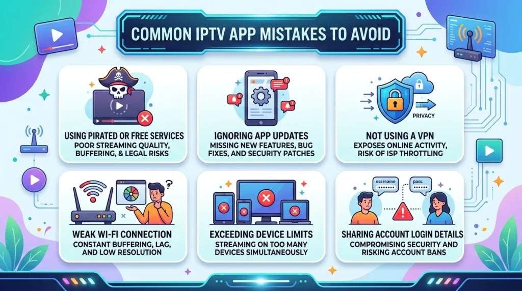 Common IPTV App Mistakes to Avoid