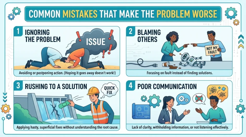 Common Mistakes That Make the Problem Worse