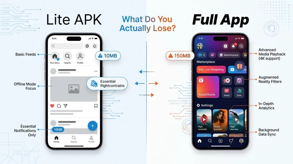 Lite APK vs Full App What Do You Actually Lose?