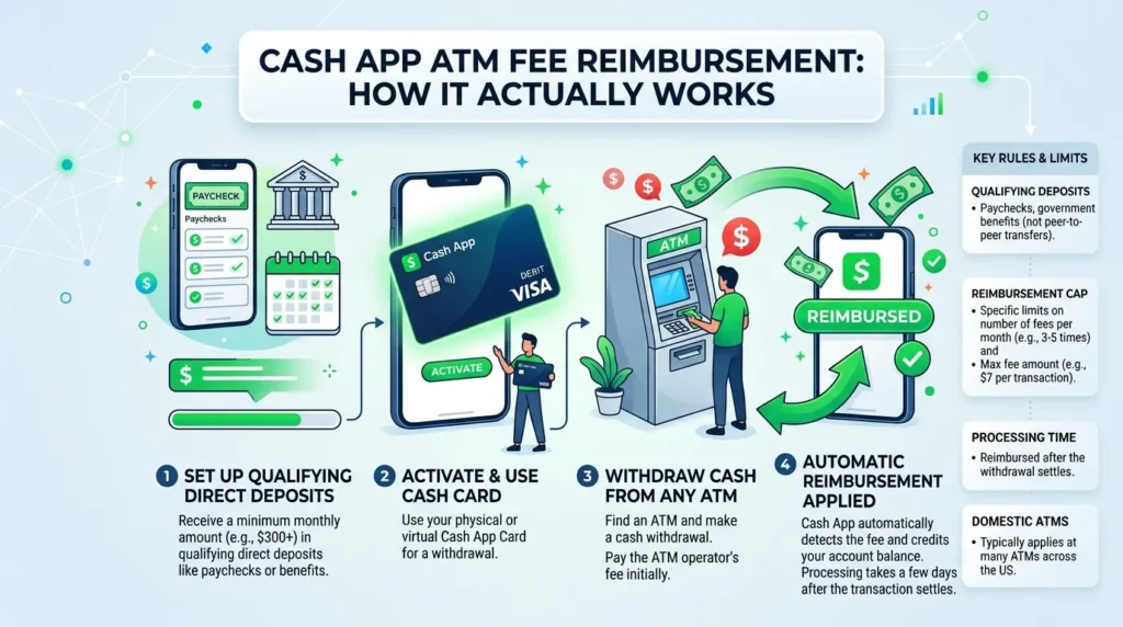 Cash App ATM Fee Reimbursement How It Actually Works